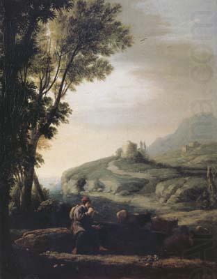 Pastoral Landscape with Piping Shepherd (mk17), Claude Lorrain